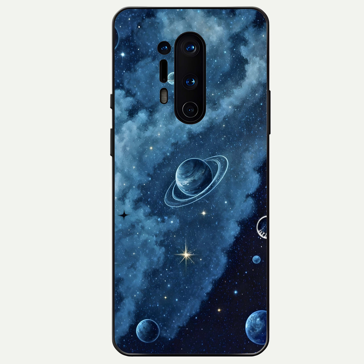  Galaxy Dream Space Glass Case For OnePlus 8 Pro back cover – full design glossy printed glass finish