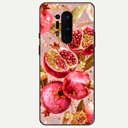  Golden Bloom Glow Glass Case For OnePlus 8 Pro back cover – full design glossy printed glass finish