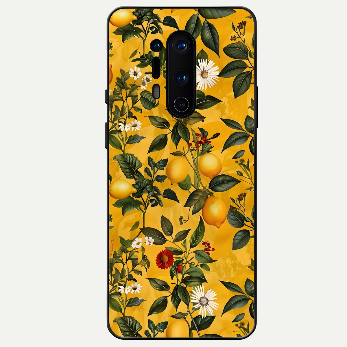  Golden Lemon Field Glass Case For OnePlus 8 Pro back cover – full design glossy printed glass finish