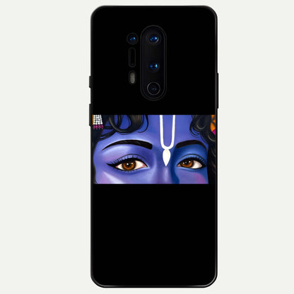  Krishna Eye Glass Case For OnePlus 8 Pro back cover – full design glossy printed glass finish