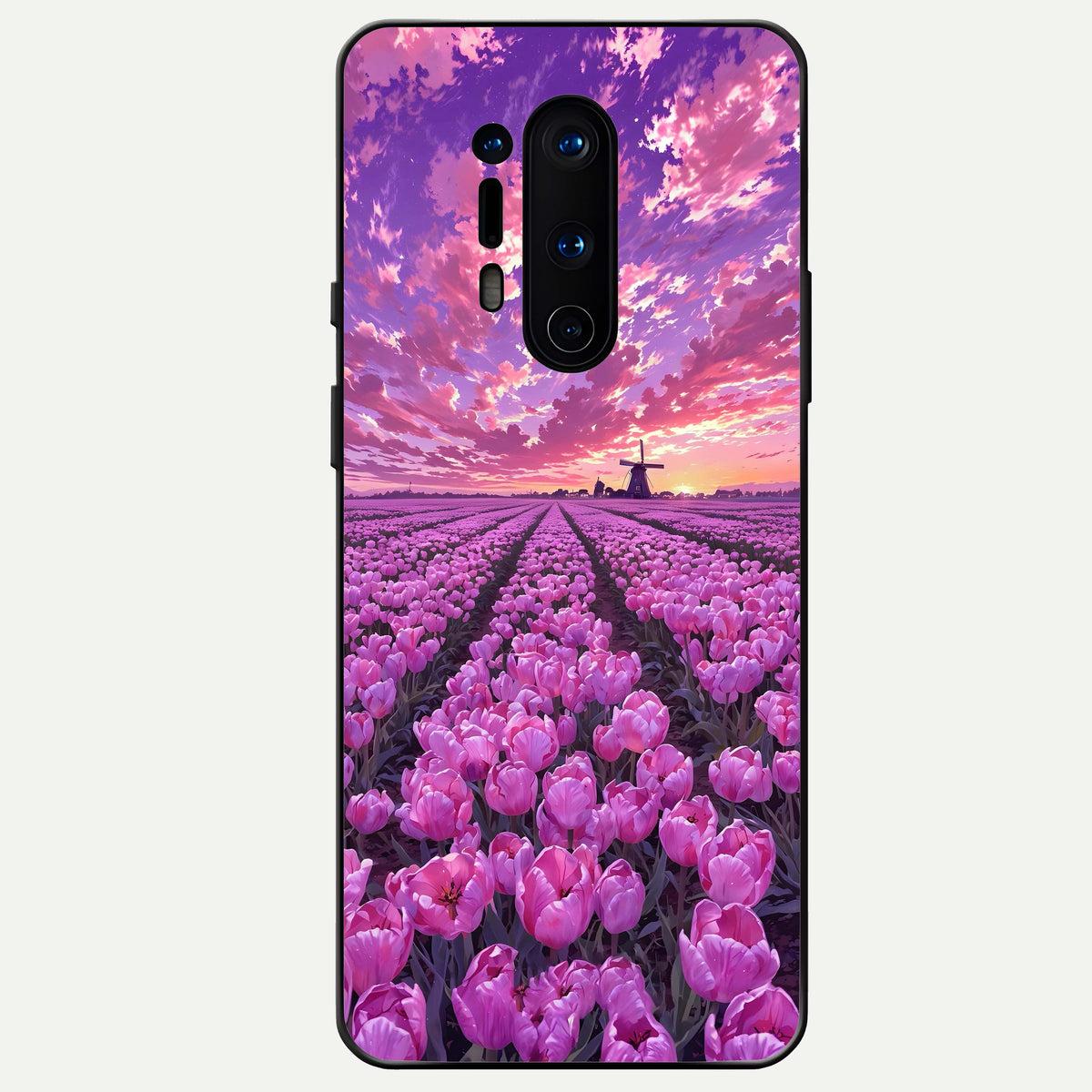  Lavender Dream Skies Glass Case For OnePlus 8 Pro back cover – full design glossy printed glass finish