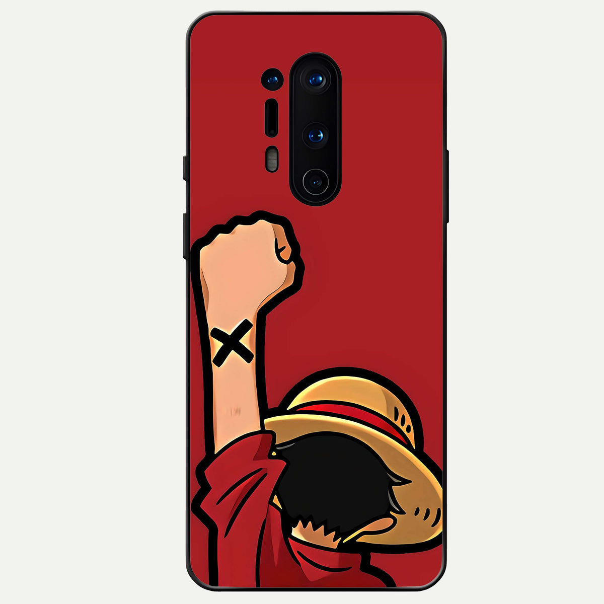  Luffy X Spirit Glass Case For OnePlus 8 Pro back cover – full design glossy printed glass finish