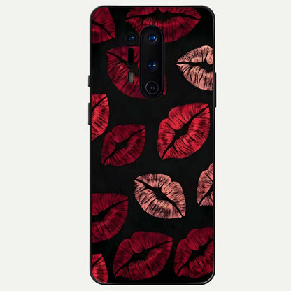  Midnight Kiss Love Glass Case For OnePlus 8 Pro back cover – full design glossy printed glass finish