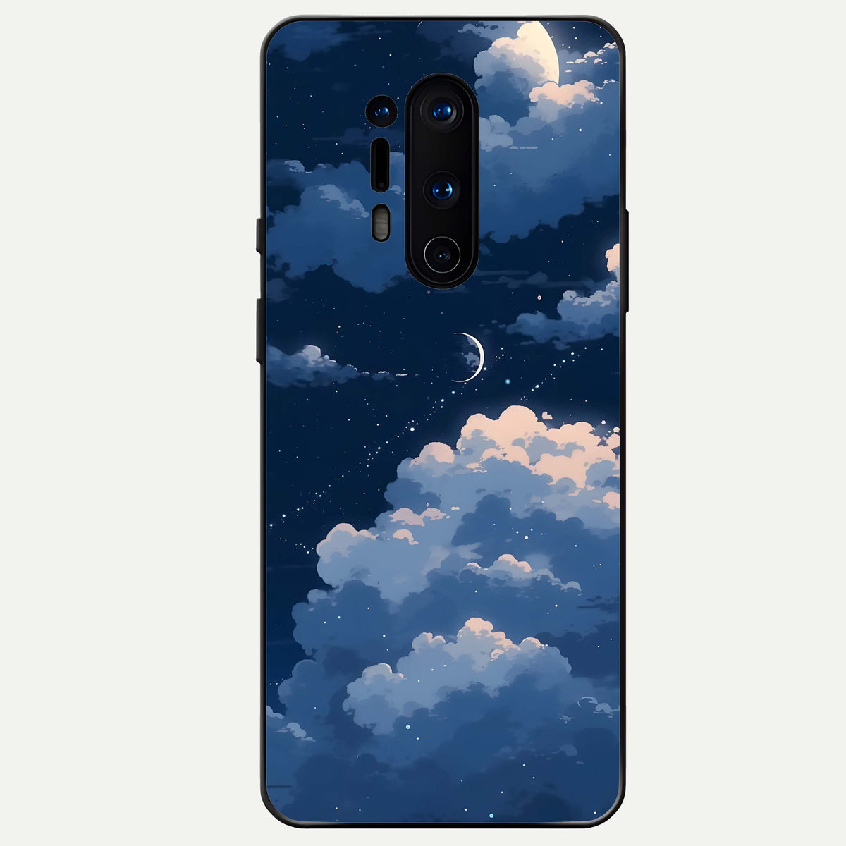  Moon Dream Haze Glass Case For OnePlus 8 Pro back cover – full design glossy printed glass finish
