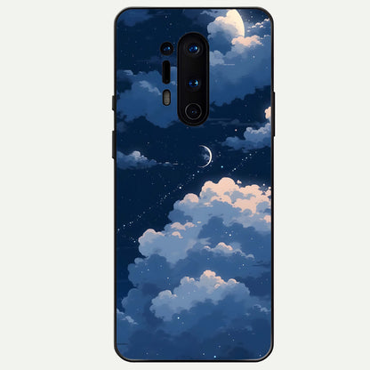  Moon Dream Haze Glass Case For OnePlus 8 Pro back cover – full design glossy printed glass finish