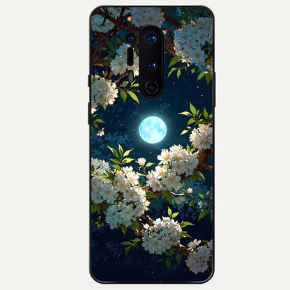  Moonlit Blossom Dream Glass Case For OnePlus 8 Pro back cover – full design glossy printed glass finish
