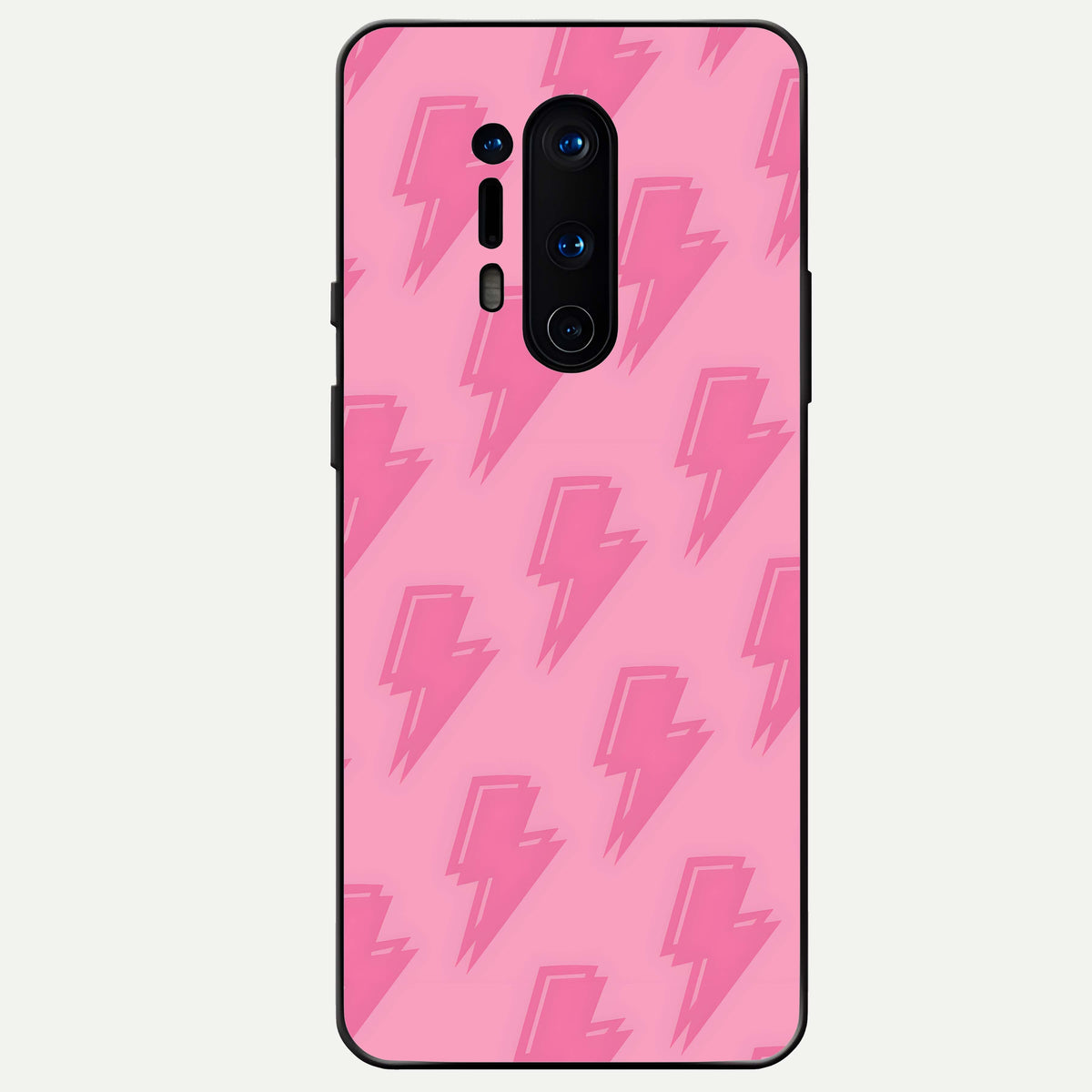  Pink Moo Magic Glass Case For OnePlus 8 Pro back cover – full design glossy printed glass finish