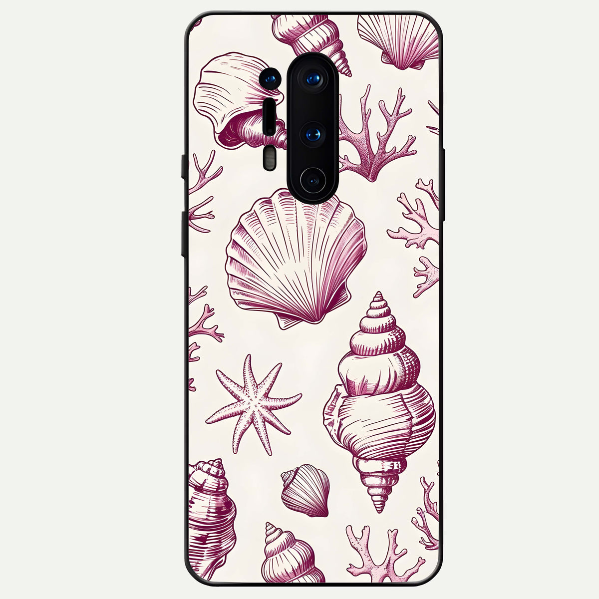  Pink Power Sparks Glass Case For OnePlus 8 Pro back cover – full design glossy printed glass finish