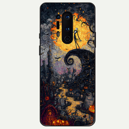  Pumpkin Moonlight Tale Glass Case For OnePlus 8 Pro back cover – full design glossy printed glass finish
