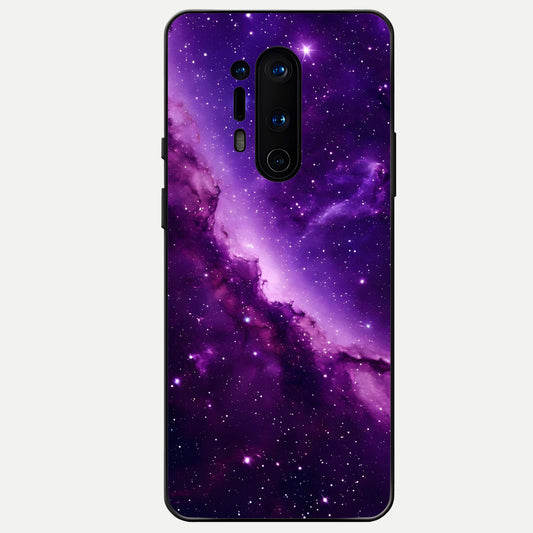  Purple Shade Sky Glass Case For OnePlus 8 Pro back cover – full design glossy printed glass finish