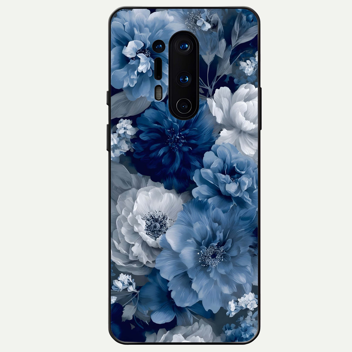  Royal Bloom Garden Glass Case For OnePlus 8 Pro back cover – full design glossy printed glass finish
