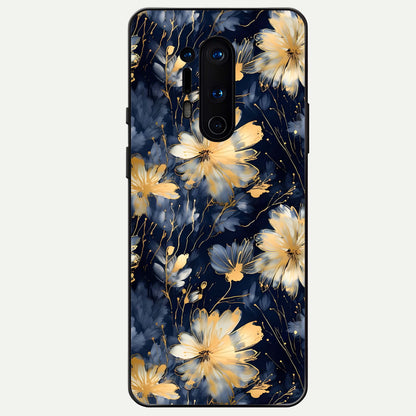  Royal Petal Dream Glass Case For OnePlus 8 Pro back cover – full design glossy printed glass finish