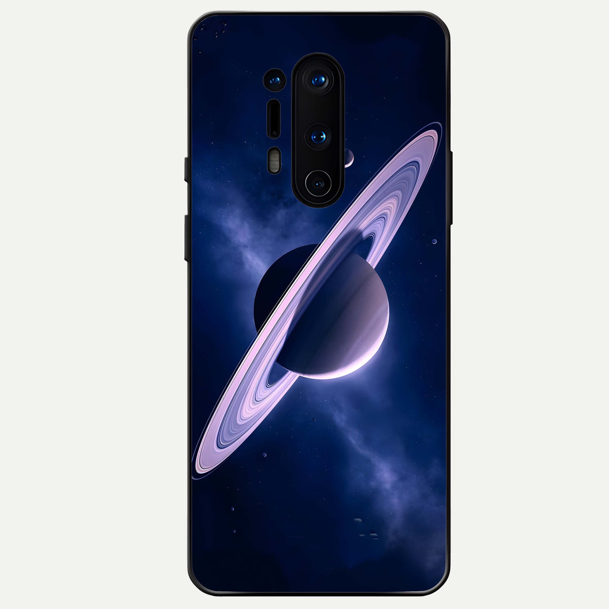  Saturn Ring Mystique Glass Case For OnePlus 8 Pro back cover – full design glossy printed glass finish