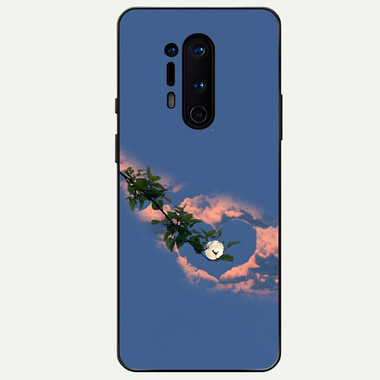  Sky Under Tree Glass Case For OnePlus 8 Pro back cover – full design glossy printed glass finish