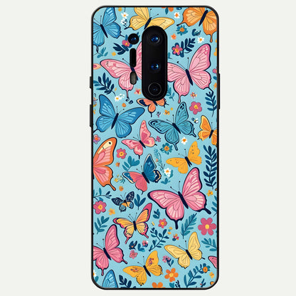  Spring Wing Garden Glass Case For OnePlus 8 Pro back cover – full design glossy printed glass finish