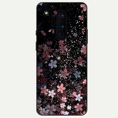  Starlit Flower Dreams Glass Case For OnePlus 8 Pro back cover – full design glossy printed glass finish