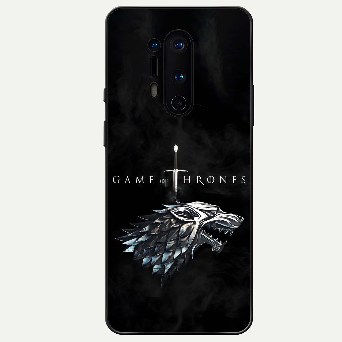  Throne Wolf Legacy Glass Case For OnePlus 8 Pro back cover – full design glossy printed glass finish