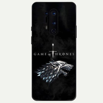  Throne Wolf Legacy Glass Case For OnePlus 8 Pro back cover – full design glossy printed glass finish