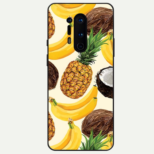  Tropical Fruit Mood Glass Case For OnePlus 8 Pro back cover – full design glossy printed glass finish