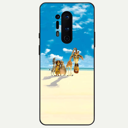  Tropical Fun Squad Glass Case For OnePlus 8 Pro back cover – full design glossy printed glass finish