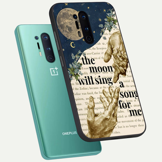  Aesthetic Divine phone case For OnePlus 8 Pro showing premium glass back cover with detailed artwork