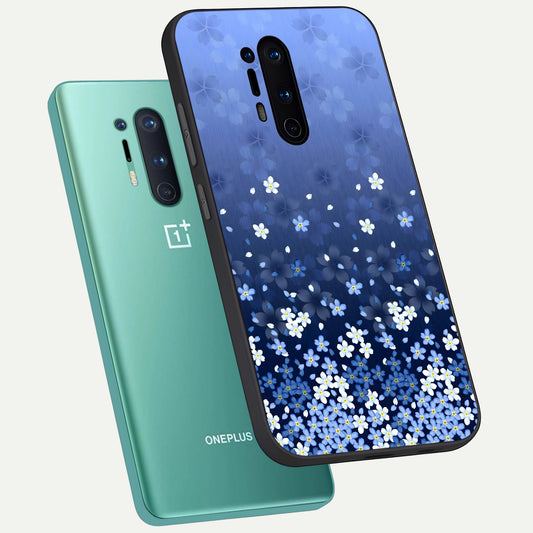  Blue Starry phone case For OnePlus 8 Pro showing premium glass back cover with detailed artwork