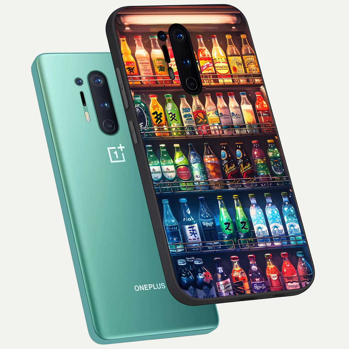  Colorfull Tree phone case For OnePlus 8 Pro showing premium glass back cover with detailed artwork