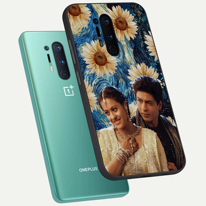  Eternal Love Story phone case For OnePlus 8 Pro showing premium glass back cover with detailed artwork