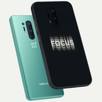  Mono Focus Vision phone case For OnePlus 8 Pro showing premium glass back cover with detailed artwork