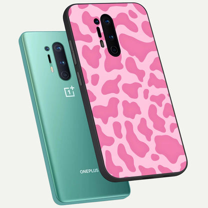  Pinkish Scenery phone case For OnePlus 8 Pro showing premium glass back cover with detailed artwork