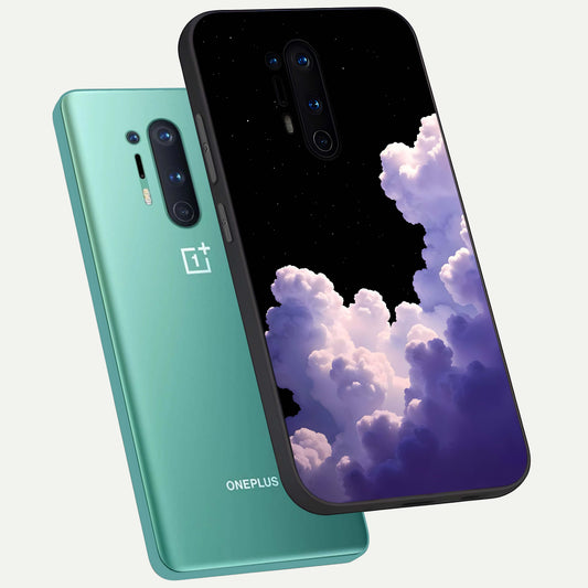  Starlit Night Whispers phone case For OnePlus 8 Pro showing premium glass back cover with detailed artwork