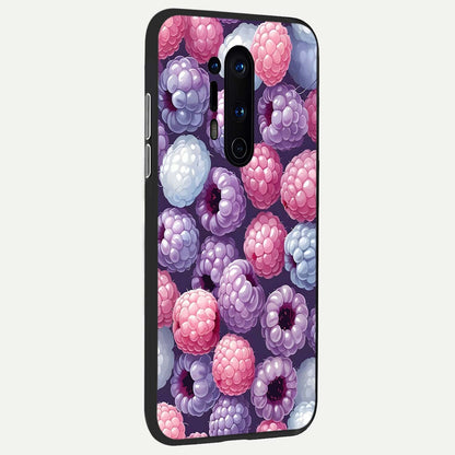  Berry Candy Pop back cover For OnePlus 8 Pro slim fit glass case with vibrant aesthetic design