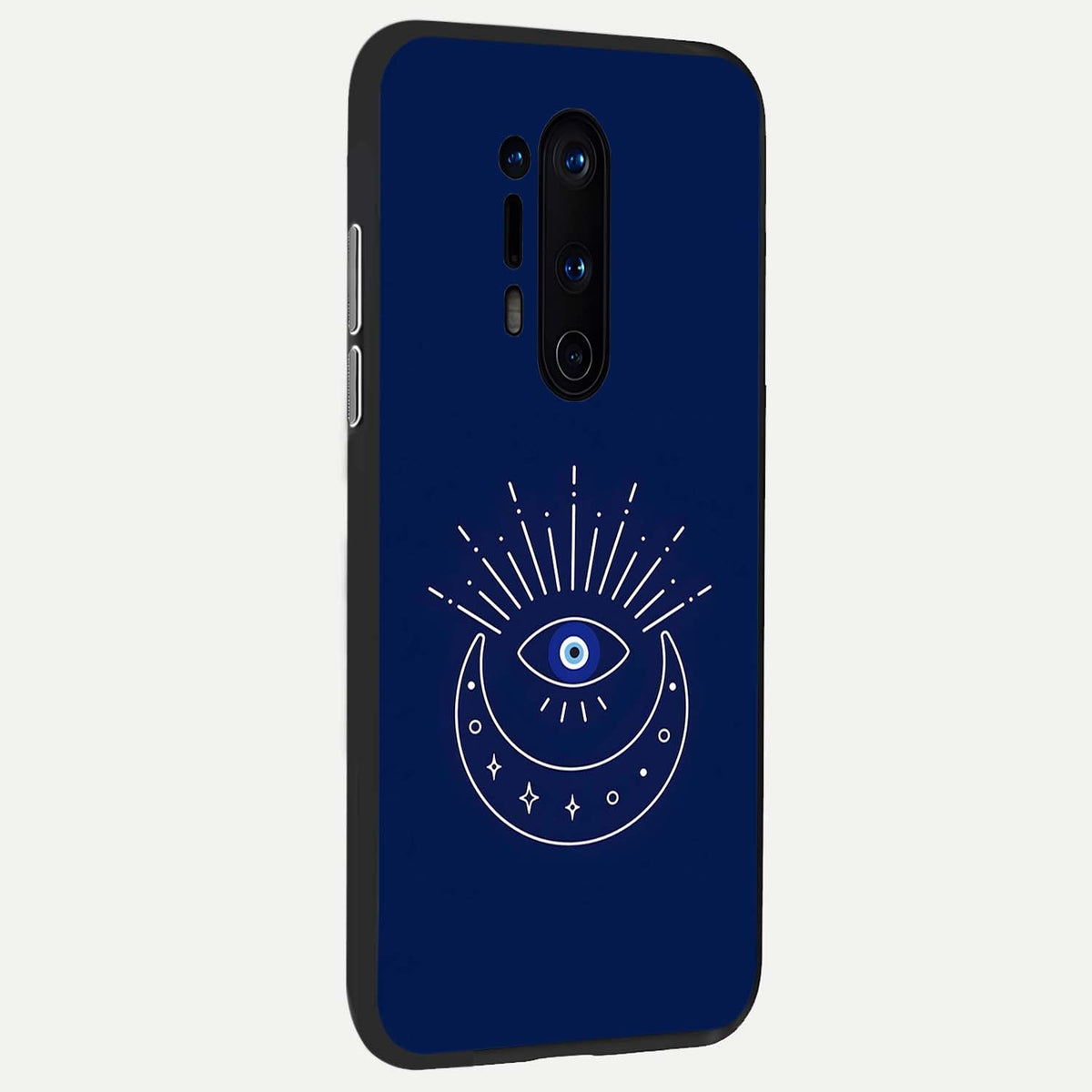  Blue Evil Eye back cover For OnePlus 8 Pro slim fit glass case with vibrant aesthetic design