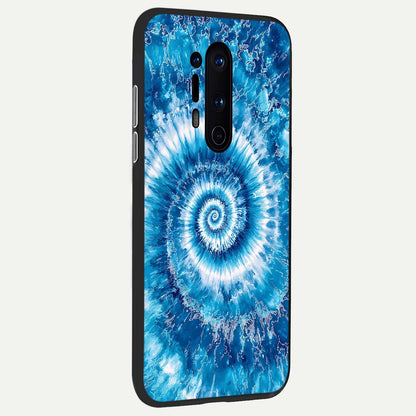  Blue Galaxy Wave back cover For OnePlus 8 Pro slim fit glass case with vibrant aesthetic design