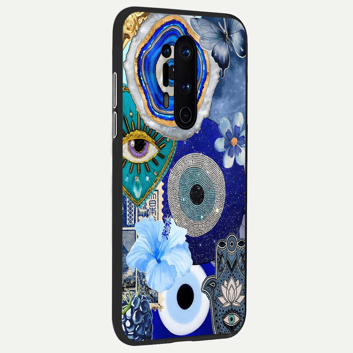  Celestial Blue Vision back cover For OnePlus 8 Pro slim fit glass case with vibrant aesthetic design