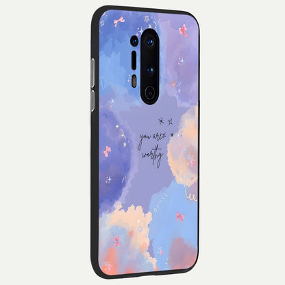  Celestial Cloud Magic back cover For OnePlus 8 Pro slim fit glass case with vibrant aesthetic design