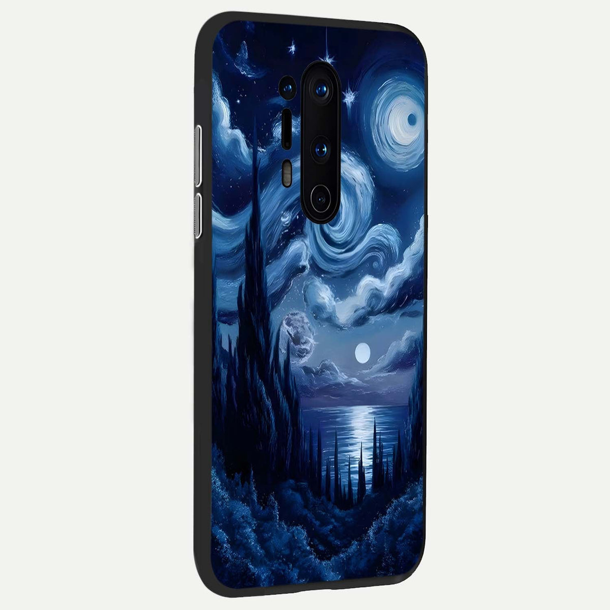  Celestial Dream Van Gogh back cover For OnePlus 8 Pro slim fit glass case with vibrant aesthetic design