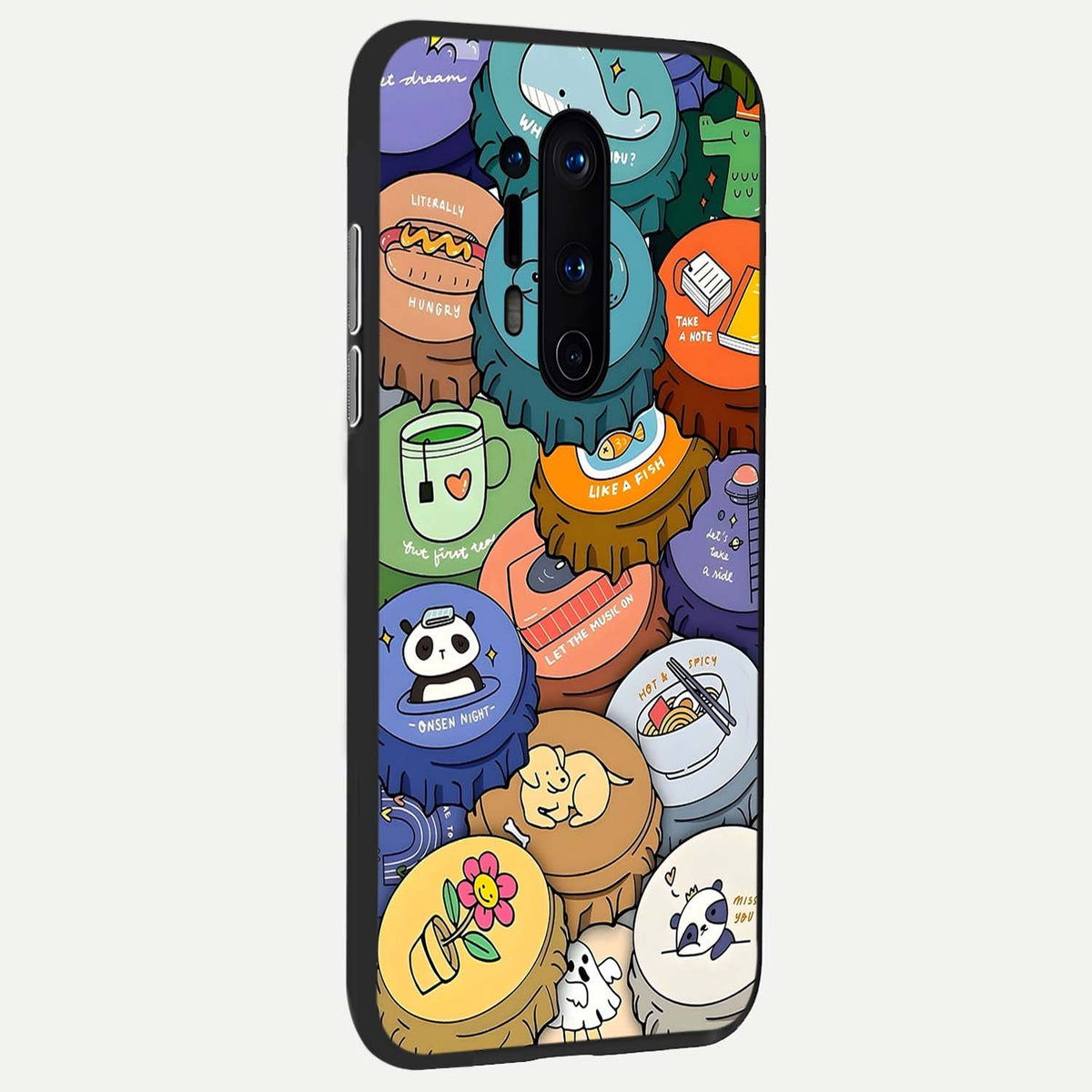  Coins Patterns back cover For OnePlus 8 Pro slim fit glass case with vibrant aesthetic design