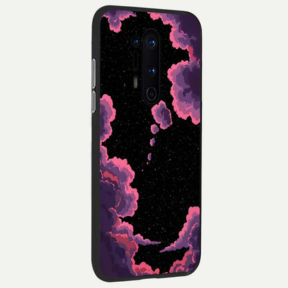  Cosmic Cloud Journey back cover For OnePlus 8 Pro slim fit glass case with vibrant aesthetic design