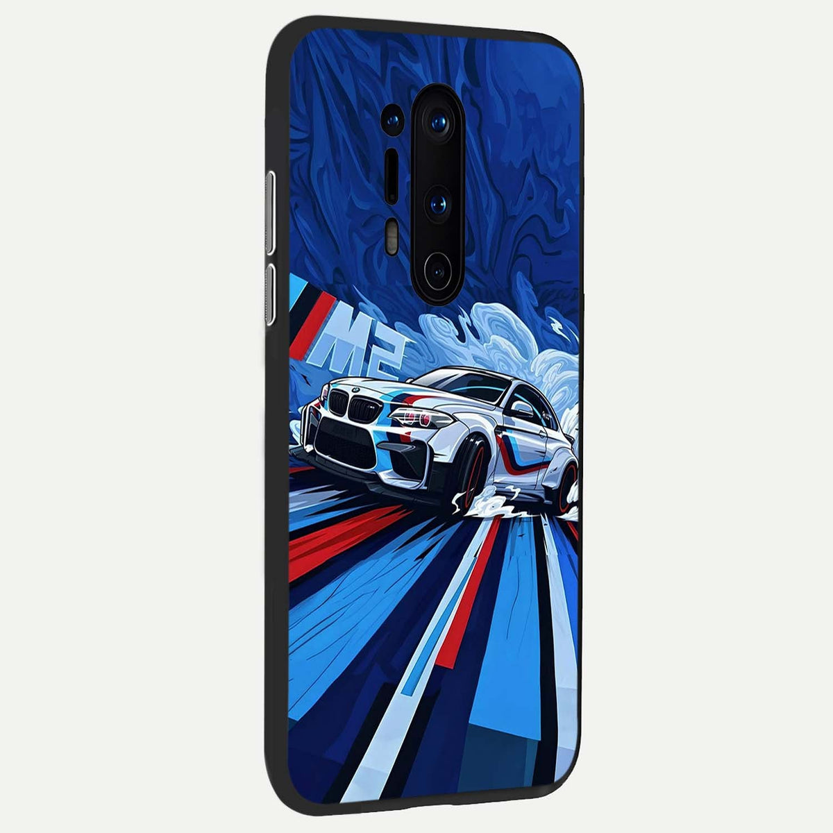  Drift Power Rush back cover For OnePlus 8 Pro slim fit glass case with vibrant aesthetic design