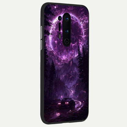  Eternal Cosmic Drive back cover For OnePlus 8 Pro slim fit glass case with vibrant aesthetic design