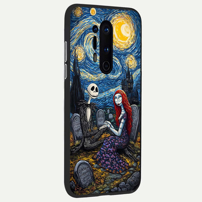  Eternal Night Love back cover For OnePlus 8 Pro slim fit glass case with vibrant aesthetic design