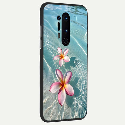  Floating Bloom Bliss back cover For OnePlus 8 Pro slim fit glass case with vibrant aesthetic design