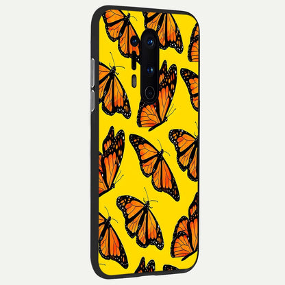  Golden Wing Flight back cover For OnePlus 8 Pro slim fit glass case with vibrant aesthetic design