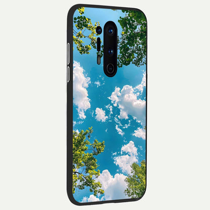  Green Moon Energy back cover For OnePlus 8 Pro slim fit glass case with vibrant aesthetic design