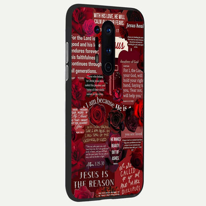  Jesus Love Heals back cover For OnePlus 8 Pro slim fit glass case with vibrant aesthetic design