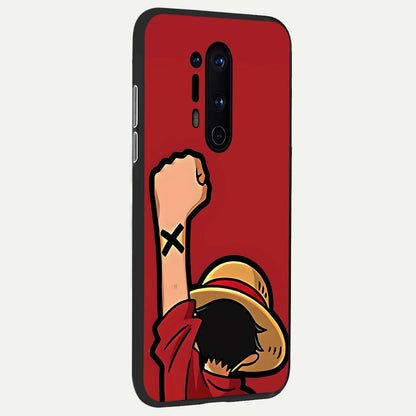  Luffy X Spirit back cover For OnePlus 8 Pro slim fit glass case with vibrant aesthetic design