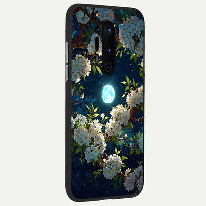  Moonlit Blossom Dream back cover For OnePlus 8 Pro slim fit glass case with vibrant aesthetic design