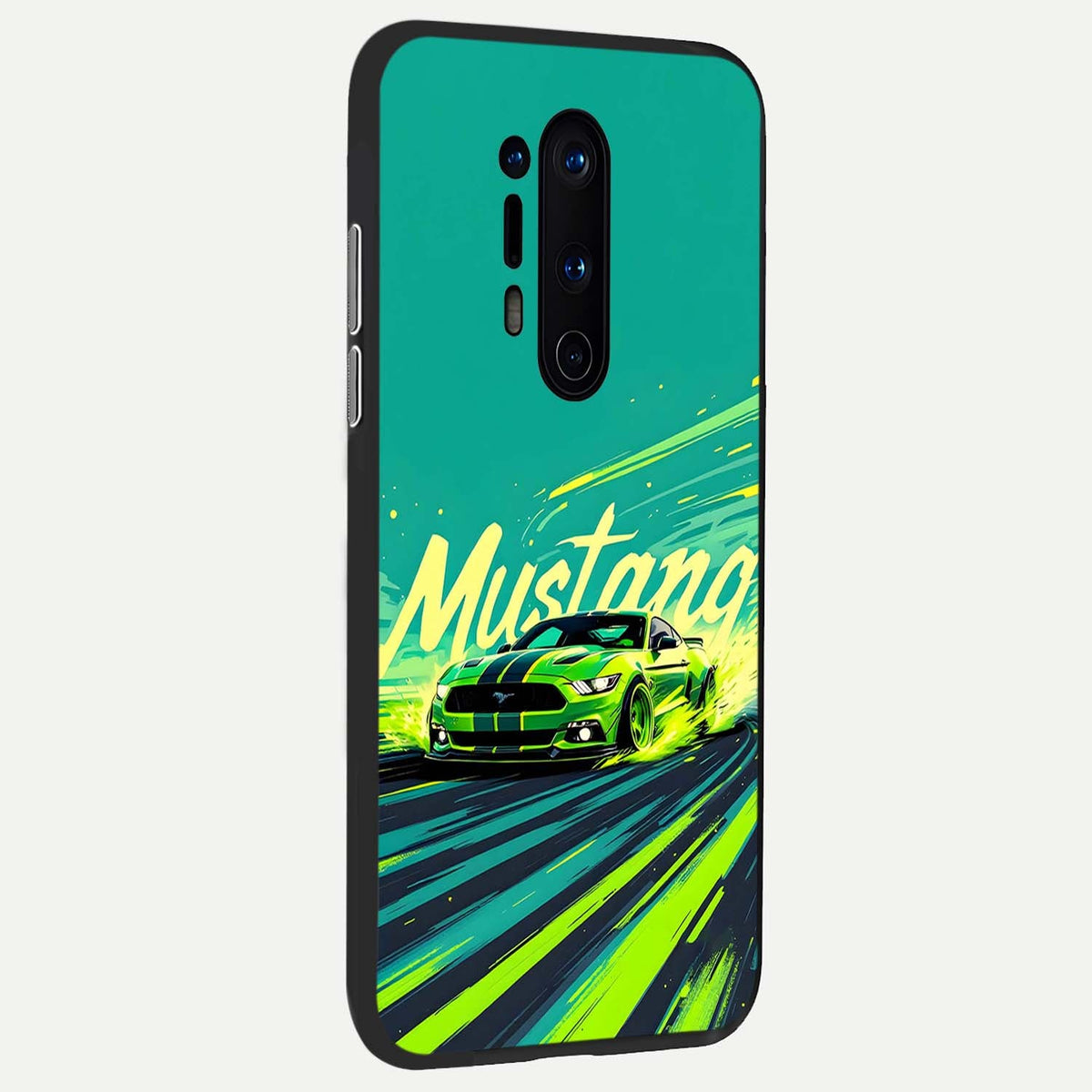  Mustang Bang back cover For OnePlus 8 Pro slim fit glass case with vibrant aesthetic design