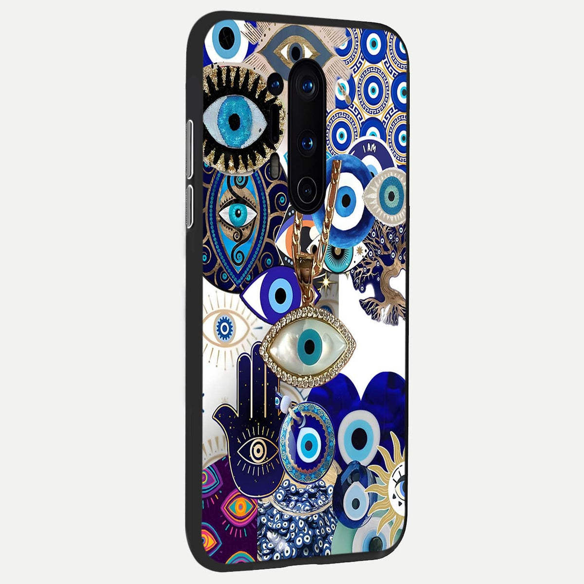  Mystic Charm Eye back cover For OnePlus 8 Pro slim fit glass case with vibrant aesthetic design